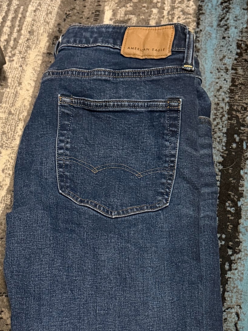 Classic Men's Blue Denim Jeans - Brand Unspecified